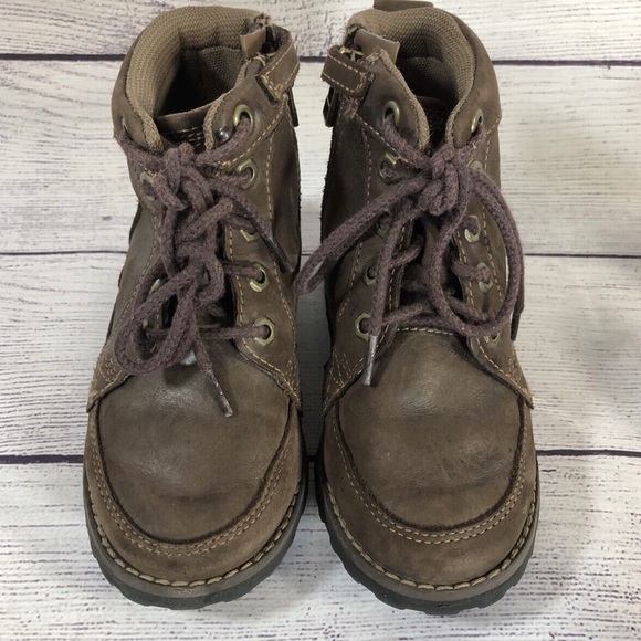 Timberland size 10 brown distressed leather boot - Picture 2 of 8